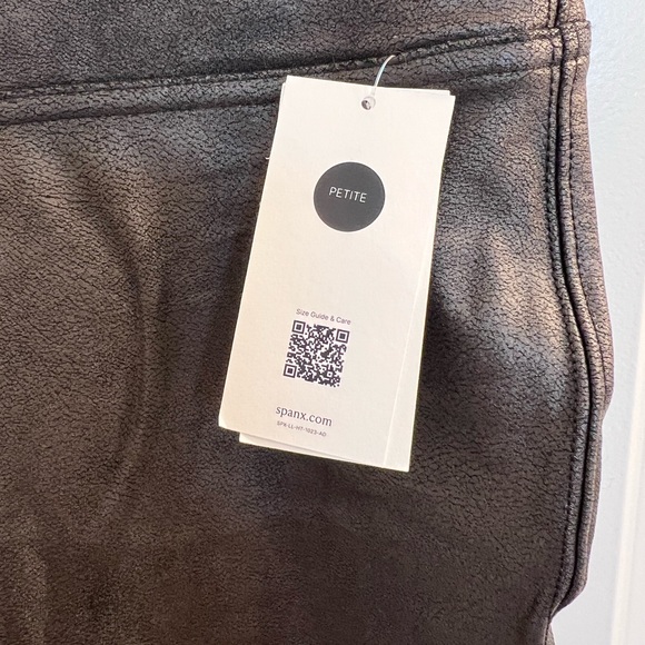 NWT Spanx faux leather Leggings - Picture 3 of 4